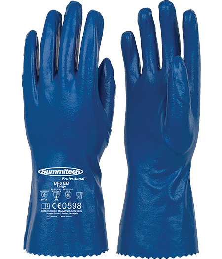 Sarung Tangan Summitech BF6 EB Nitrile Full Dipped