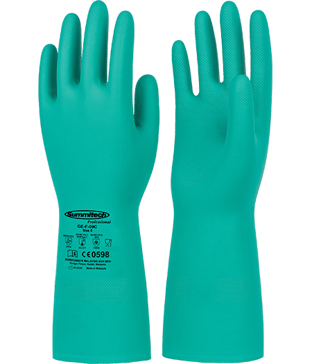 Jual Nitrile Flocklined Gloves Summitech GD-F-09C - Sarung Tangan