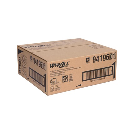WypAll Colour Coded 94196 Food Service Cloths - White - Image 3